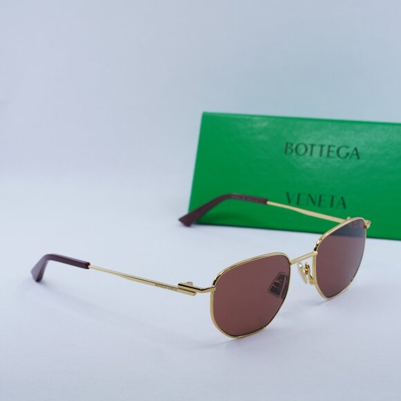 Final Price! Bottega Veneta BV1301S 003 Gold Brown Sunglasses